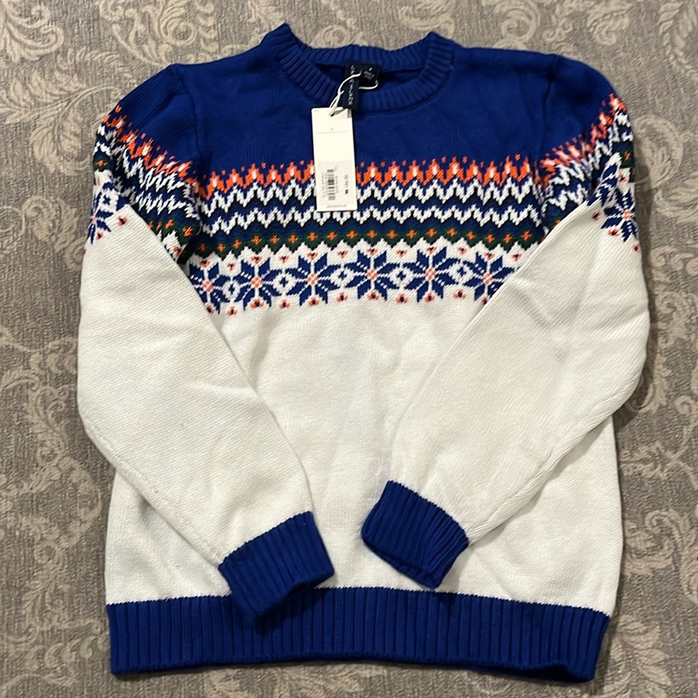 Janie and Jack beautiful Fair Aisle Sweater-New